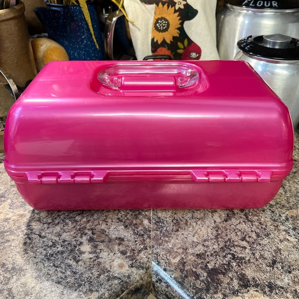 Caboodles Hot Pink Cosmetic Organizer - Picture 2 of 4
